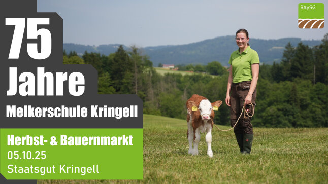 das Key Visual zum Tag der Offenen Tür. Frau mti Klab auf Weide. Infos auch im Text!