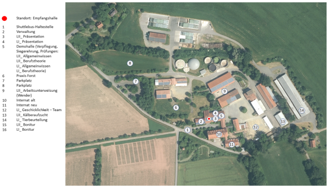 Lageplan BaySG Almesbach Berufswettbewerb 03.05.2023