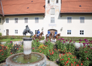 Drei Reiter mit Brunnen Foto Nadine Harms