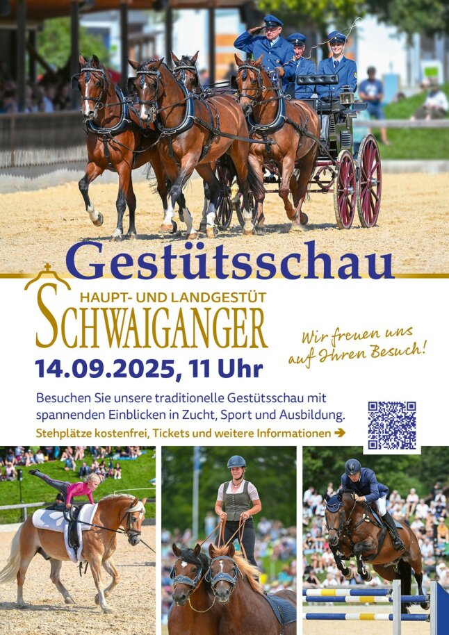 2025-07-31 Schwaiganger Plakat Gestütsschau 2025